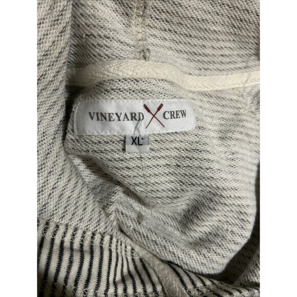 TOO COOL RESORT WEAR Pet Adopt Striped Beach French Terry Hoodie Sweatshirt XL - Picture 9 of 11